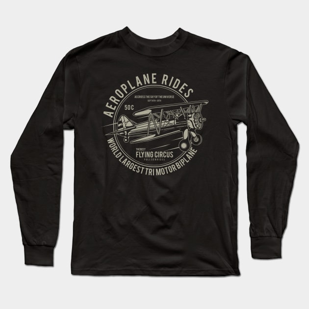 Aeroplane Rides Long Sleeve T-Shirt by JakeRhodes